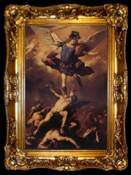 framed  Luca Giordano The Fall of the Rebel Angels, ta009-2
